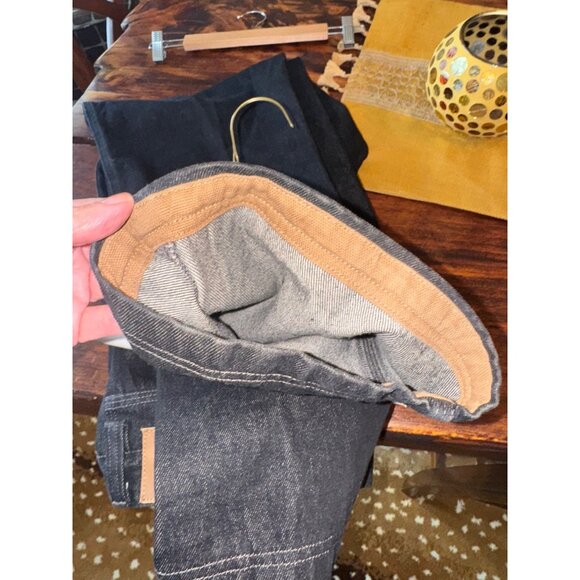 Duluth Trading Co. Mens Jeans 36x32 Black Denim relaxed fit straight leg stretch - Picture 6 of 10